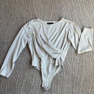 Banana Republic Heather Gray Bodysuit